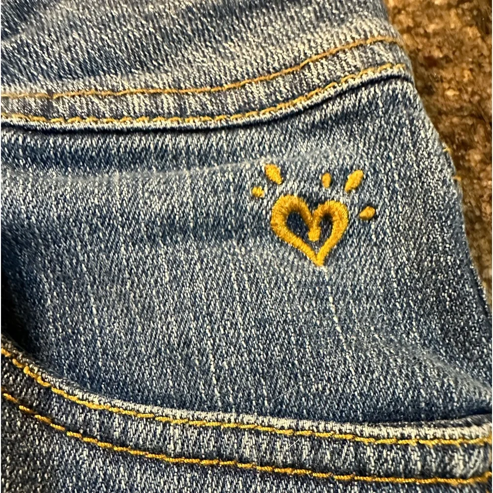 Justice frayed denim with sequins pockets shorts‎ size 16R girls